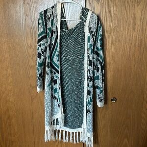Maurice’s long Aztec print soft knit cardigan